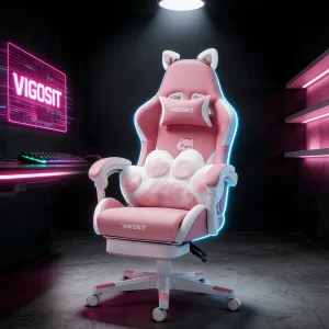 Ergonomic Gaming Chair with Lumbar Support - Thumbnail Image 3