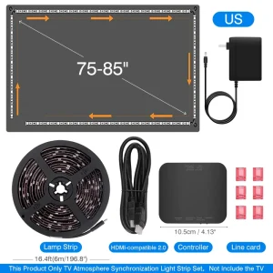 Color Real-Time Sync LED Light Strip - Thumbnail Image 8