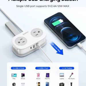 Portable Travel Power Strip - Thumbnail Image 9