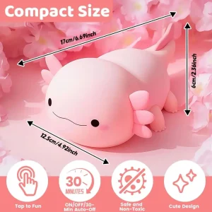 Axolotl Night Light,Touch Sensor - Thumbnail Image 4