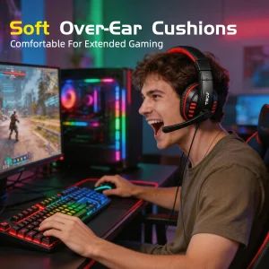 Gaming Keyboard Mouse Headset Mousepad 4 in 1 Combo - Thumbnail Image 8