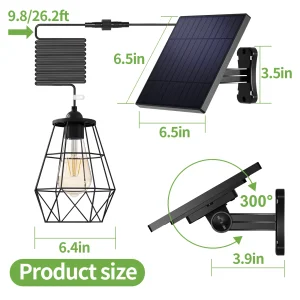 Solar Pendant Lights Indoor ,Outdoor Lamp - Thumbnail Image 7