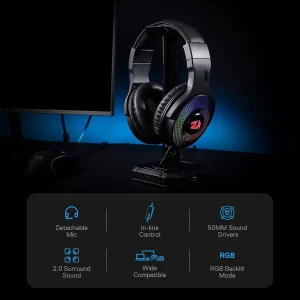 Dynamic RGB Backlight Gaming Headset - Thumbnail Image 3