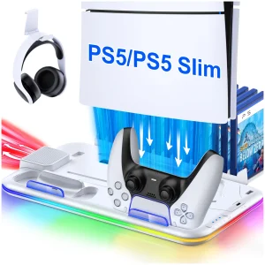 PS5 Slim Stand  Light Dual Charger - Thumbnail Image 2