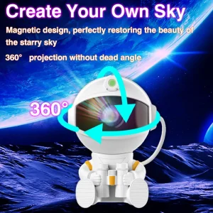 Astronaut Projector Galaxy Starry Night Light - Thumbnail Image 3