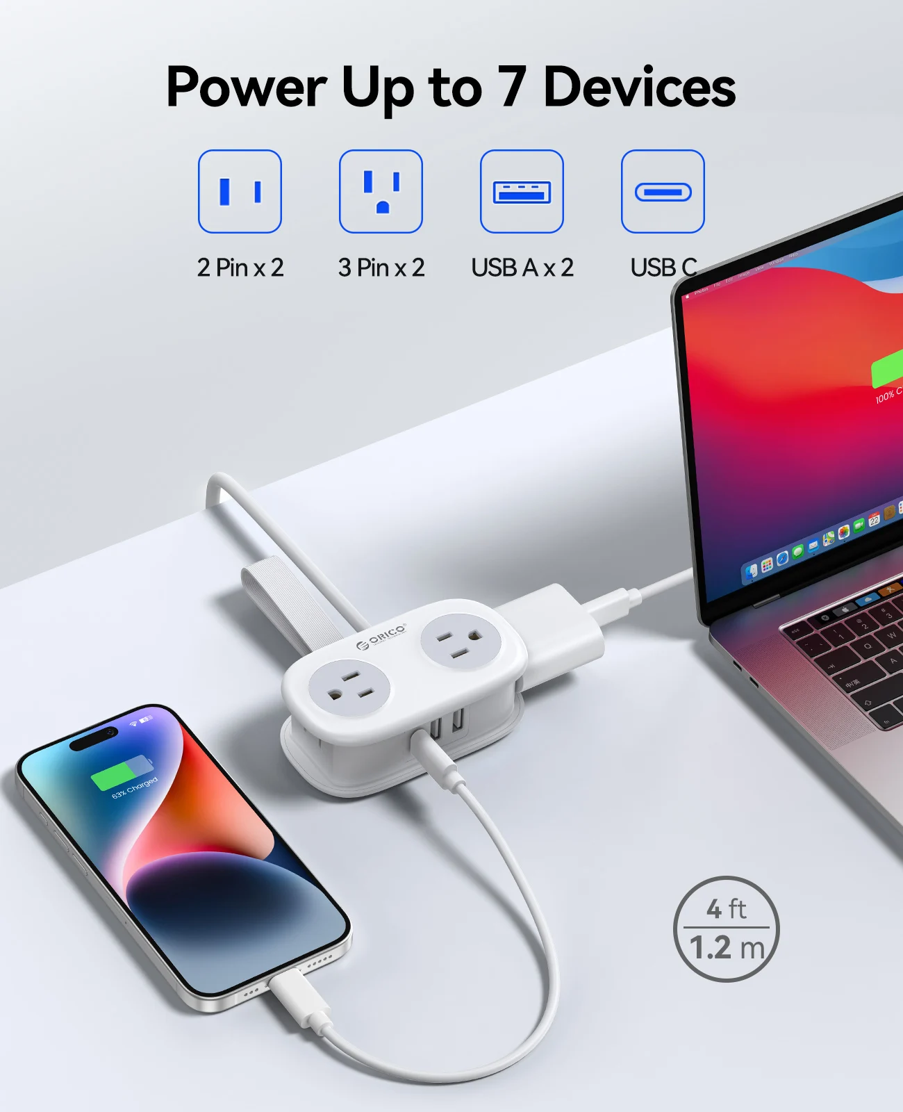 Portable Travel Power Strip - Image 1