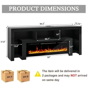 Fireplace TV Stand  Entertainment Center i - Thumbnail Image 2