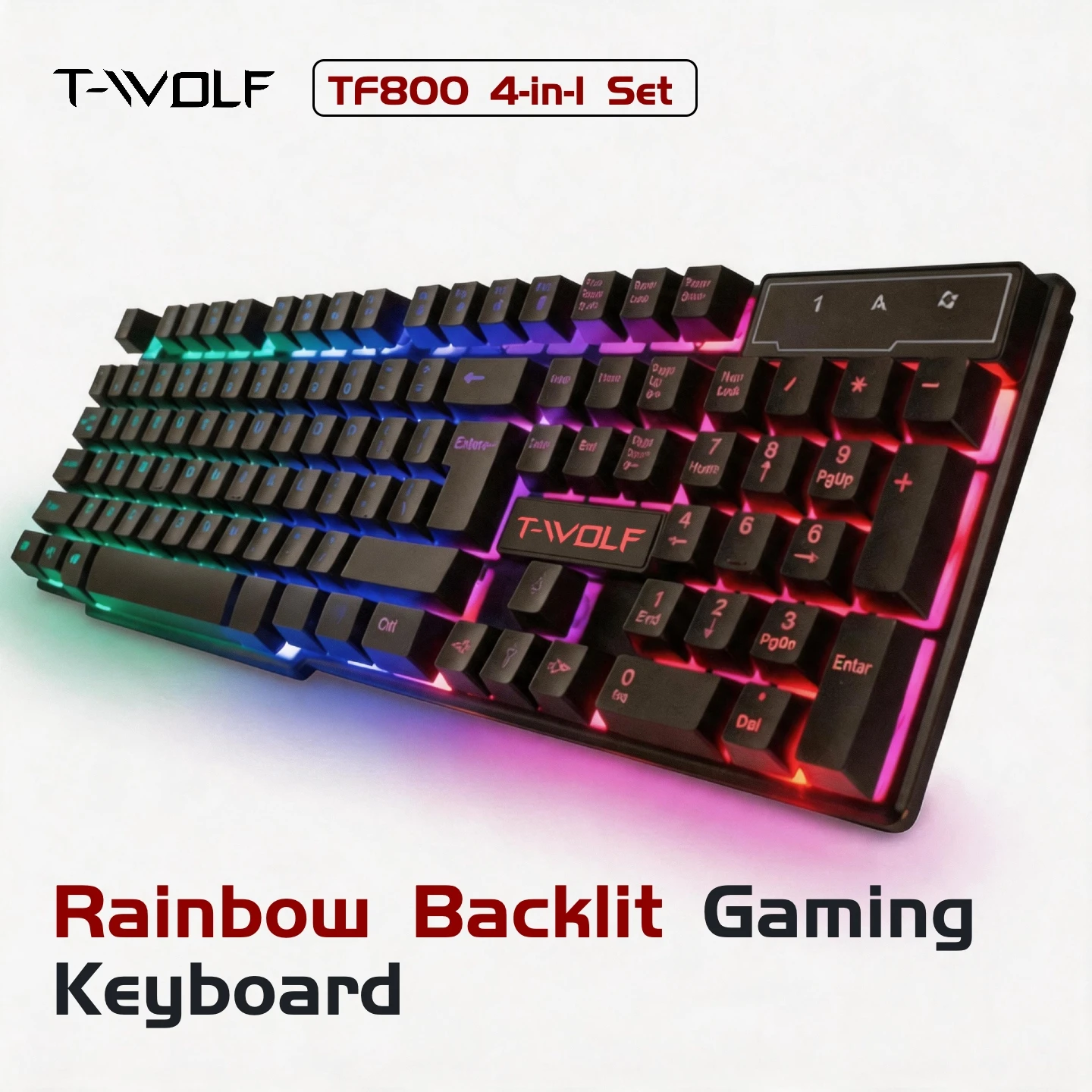 Gaming Keyboard Mouse Headset Mousepad 4 in 1 Combo - Image 4