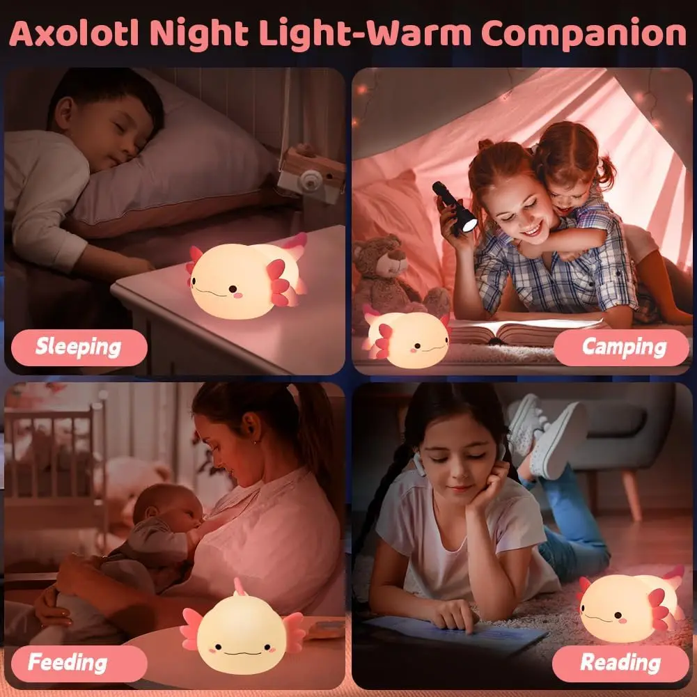 Axolotl Night Light,Touch Sensor - Image 5