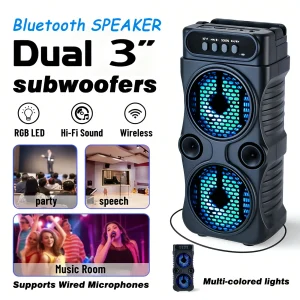 Portable wireless Bluetooth speaker - Thumbnail Image 2