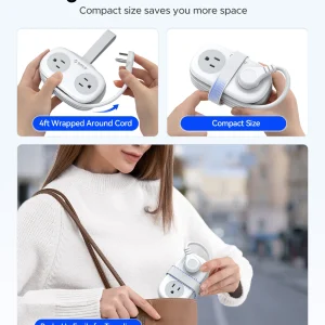 Portable Travel Power Strip - Thumbnail Image 4