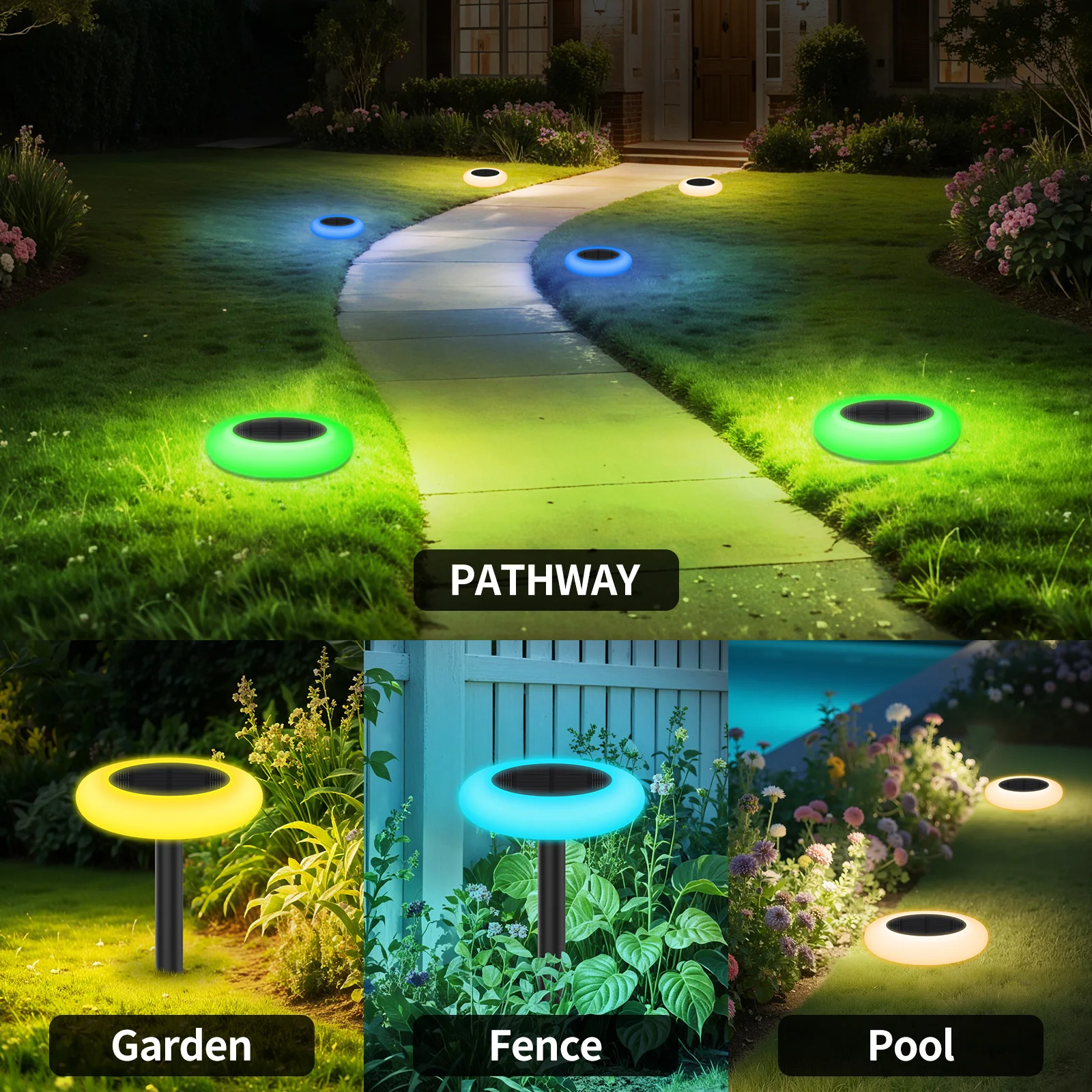 Colorful Outdoor Solar Light - Image 3